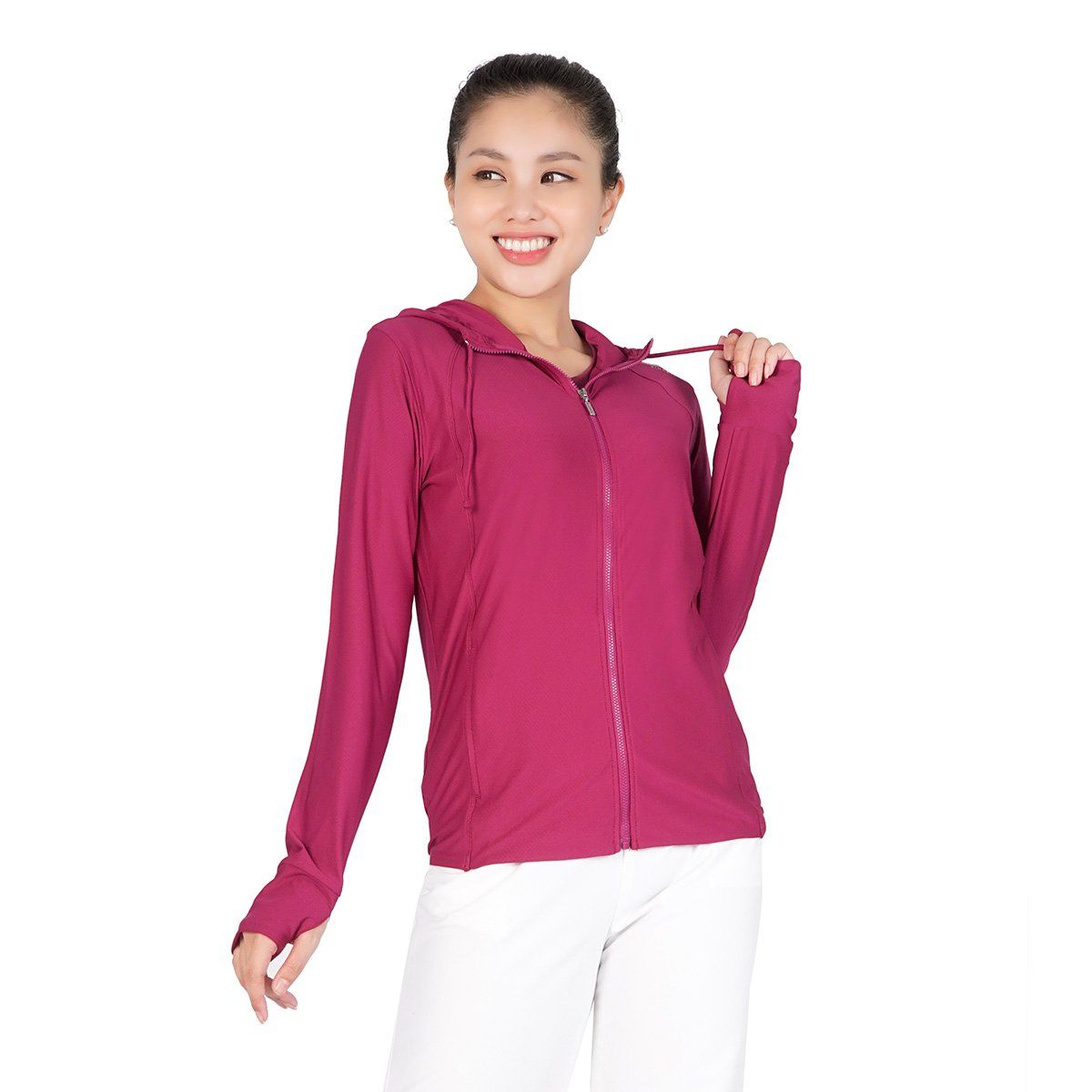 Áo khoác nữ chống nắng, chống UV chất poly Mè 311p 1165