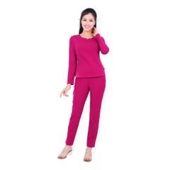 Set đồ bộ nữ kiểu quần dài tay dài chất cotton siêu mát 033p 3093