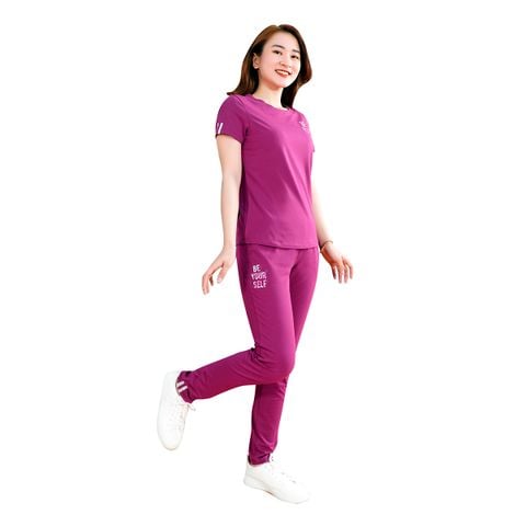 Set đồ bộ nữ kiểu thể thao kiểu quần dài tay ngắn cotton cvc mát 193p 3260