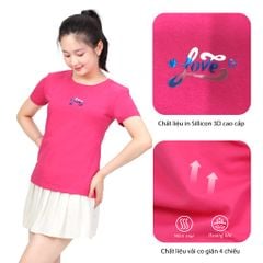 Áo thun nữ tay ngắn cổ tròn form suông chất cotton siêu mát 020p 0339