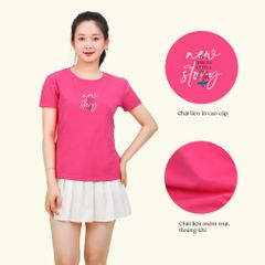 Áo Thun Tay Ngắn Cổ Tròn Form cơ bản Cotton 020p 0349