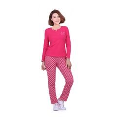 Đồ bộ nữ mặc nhà kiểu quần dài tay dài cotton thu 033p 1354