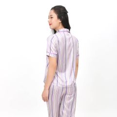 Set đồ bộ nữ kiểu quần lửng tay ngắn chất lụa nhung 264p 4296