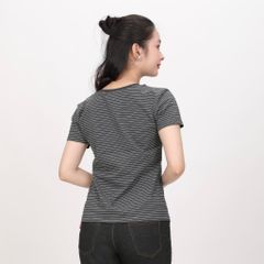 Áo thun tay ngắn form suông cổ tim chất cotton 020p 0097