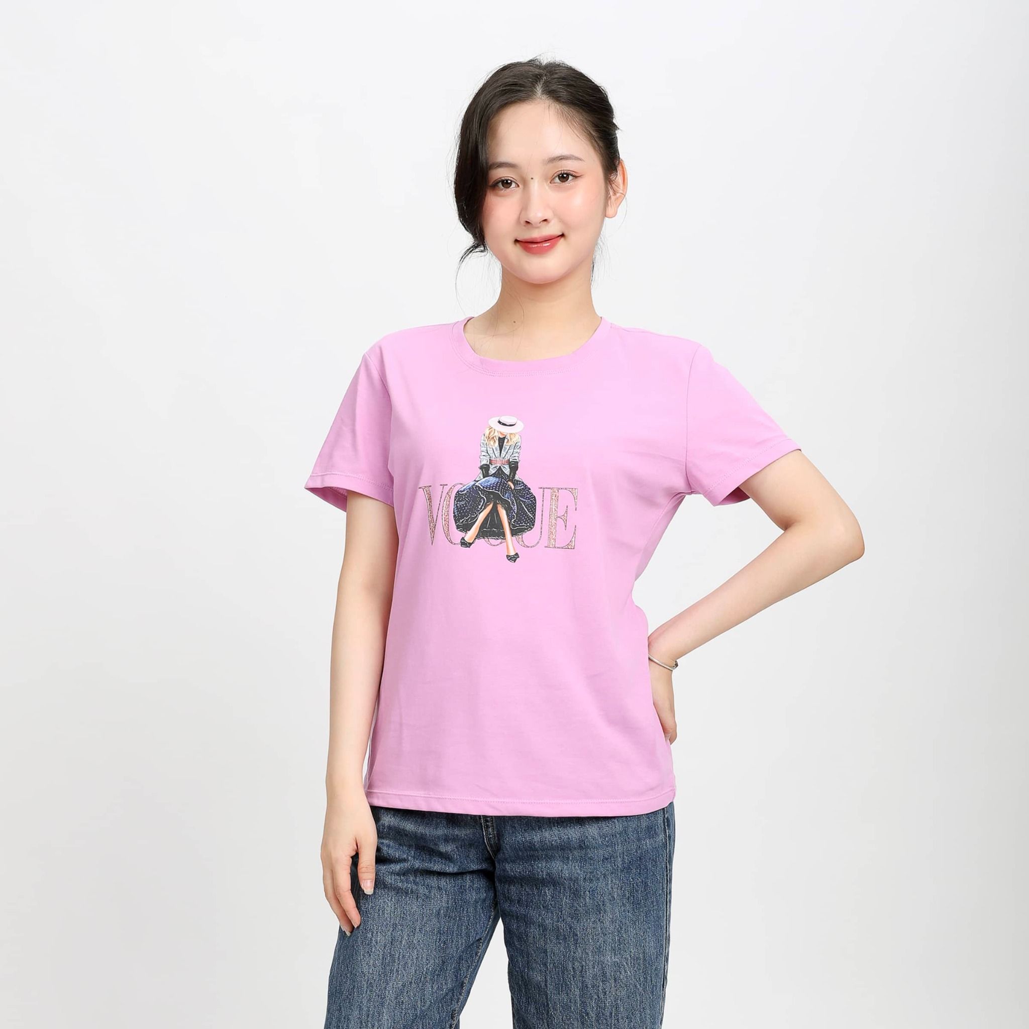 Áo thun nữ form suông chất cotton siêu mát 020p 0942
