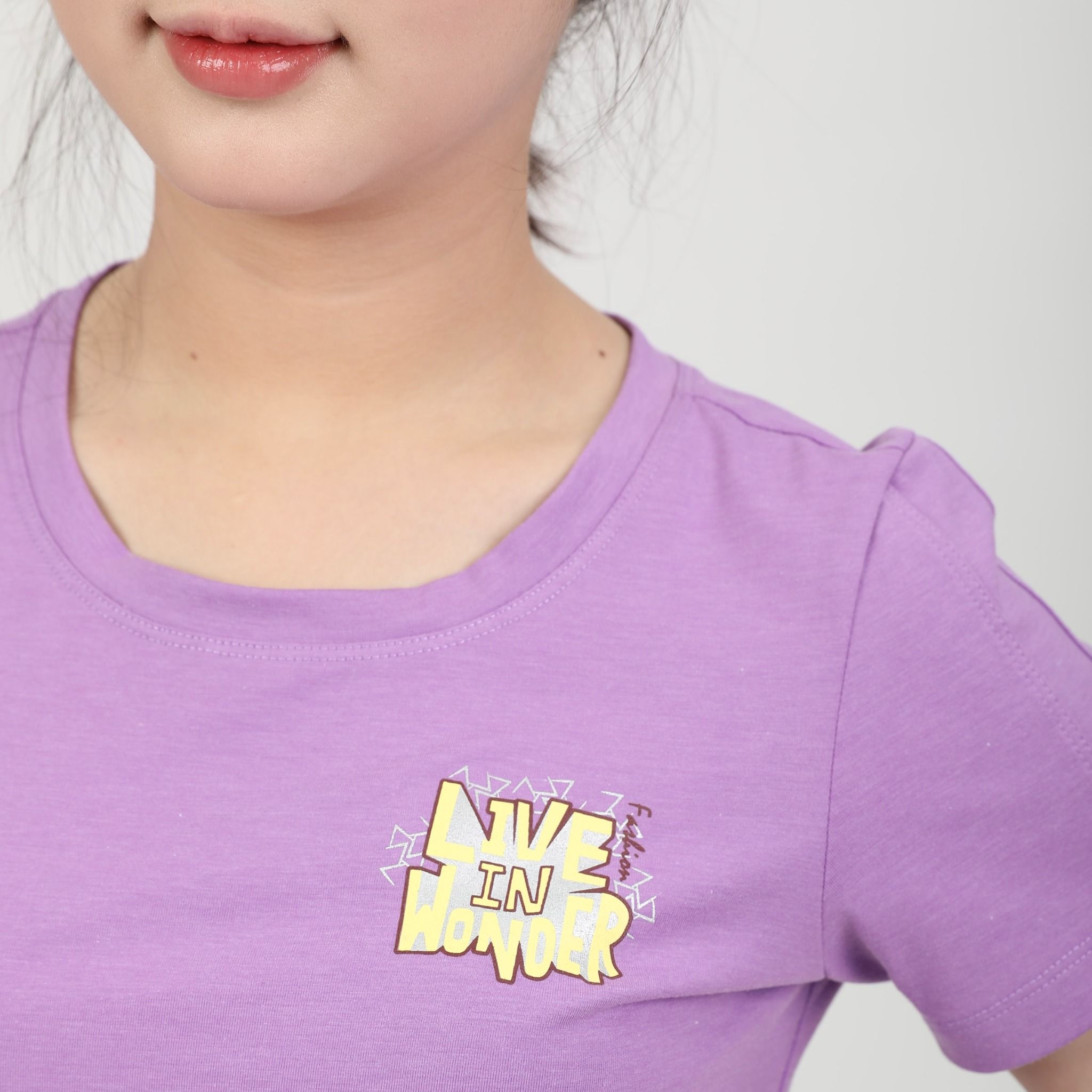 [Cũ] Set đồ bộ nữ kiểu quần dài tay ngắn cotton cvc mát 193p 3397