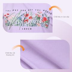 Set đồ bộ nữ kiểu quần đùi tay ngắn chất cotton siêu mát 195p 5215