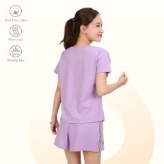 Set đồ bộ nữ kiểu quần đùi tay ngắn chất cotton siêu mát 195p 5212