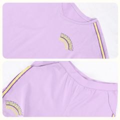 Set đồ bộ nữ kiểu quần đùi tay ngắn chất cotton siêu mát 195p 5212