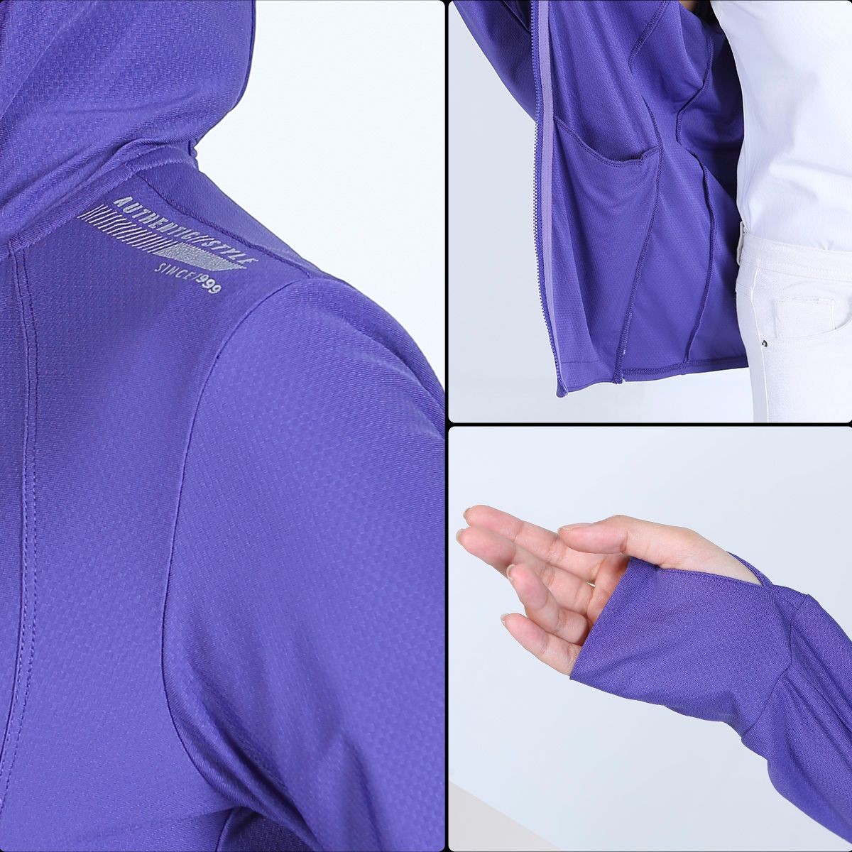 Áo khoác nữ chống nắng, chống UV chất poly Mè 311p 1165