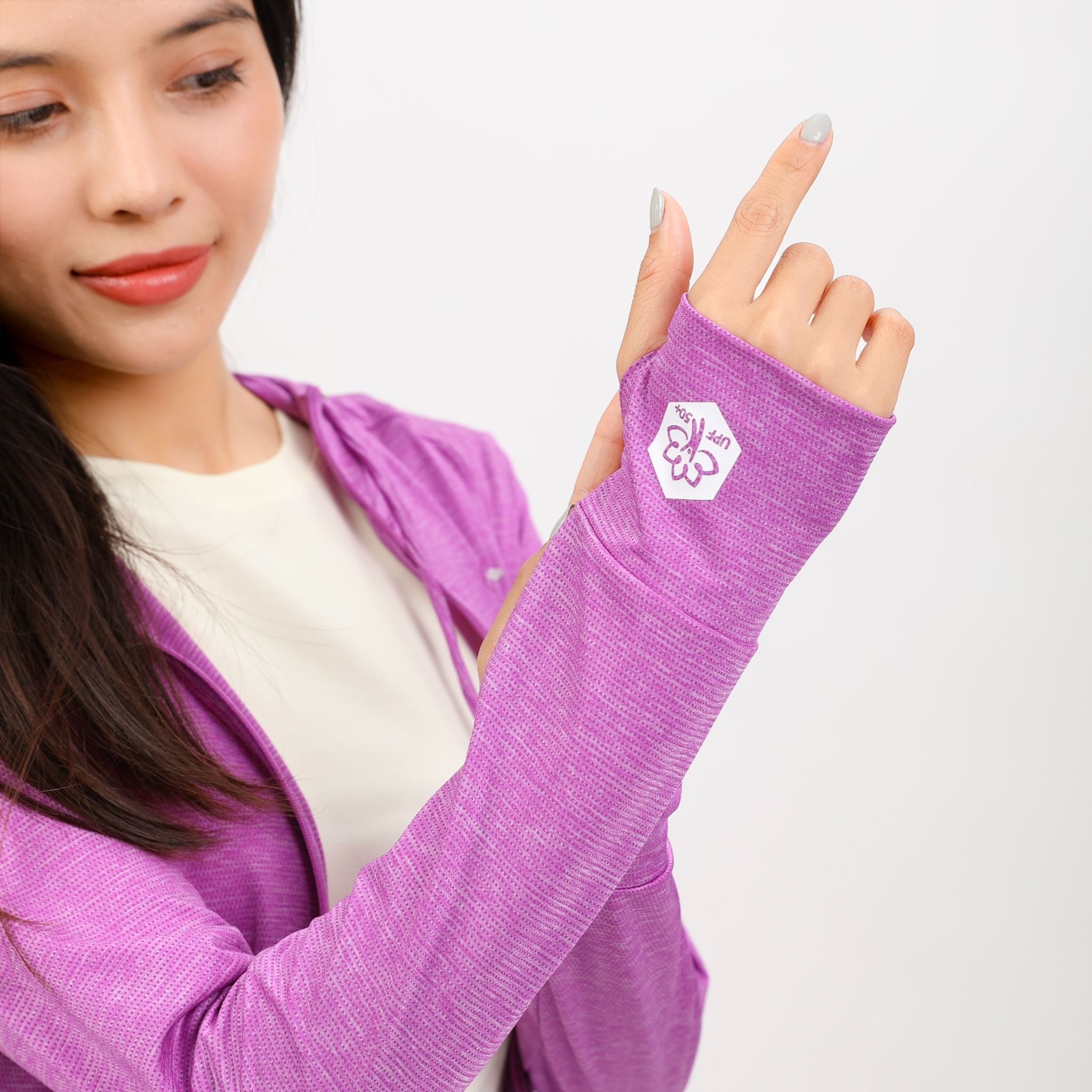 Áo khoác nữ chống nắng, chống UV chất melan lưới 341p 1303
