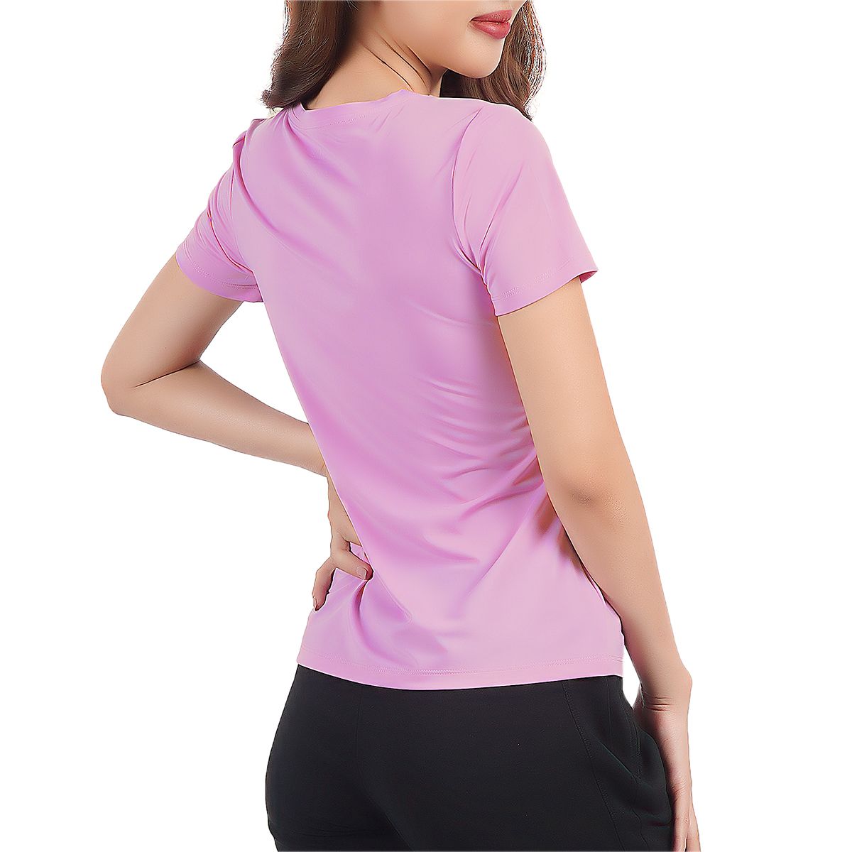 Áo thun nữ tay ngắn chất nhung lạnh 010p 0189