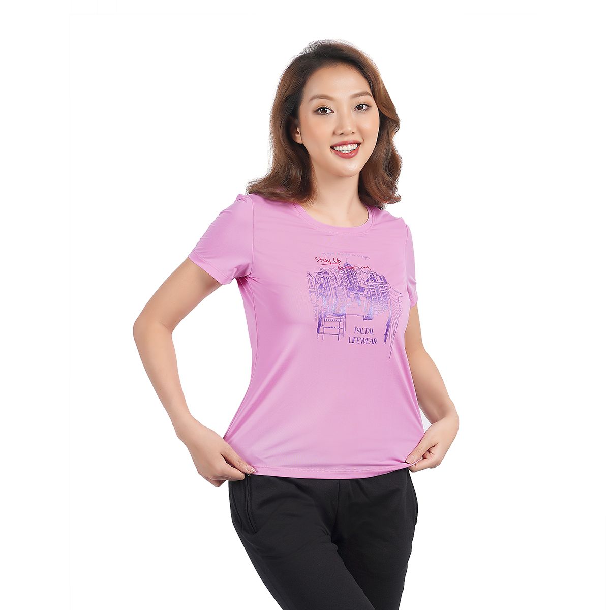 Áo thun nữ tay ngắn chất nhung lạnh 010p 0189