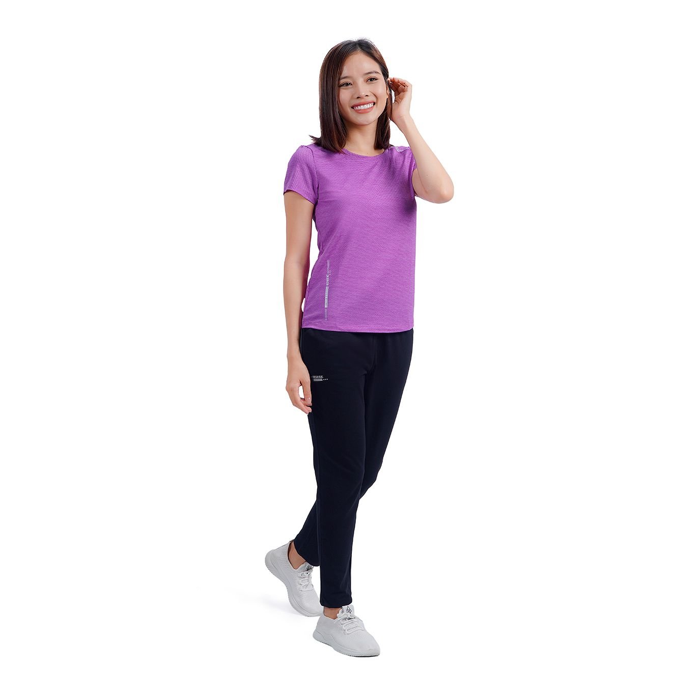 Set đồ bộ nữ kiểu quần dài tay ngắn chất melan lưới 343p 3306