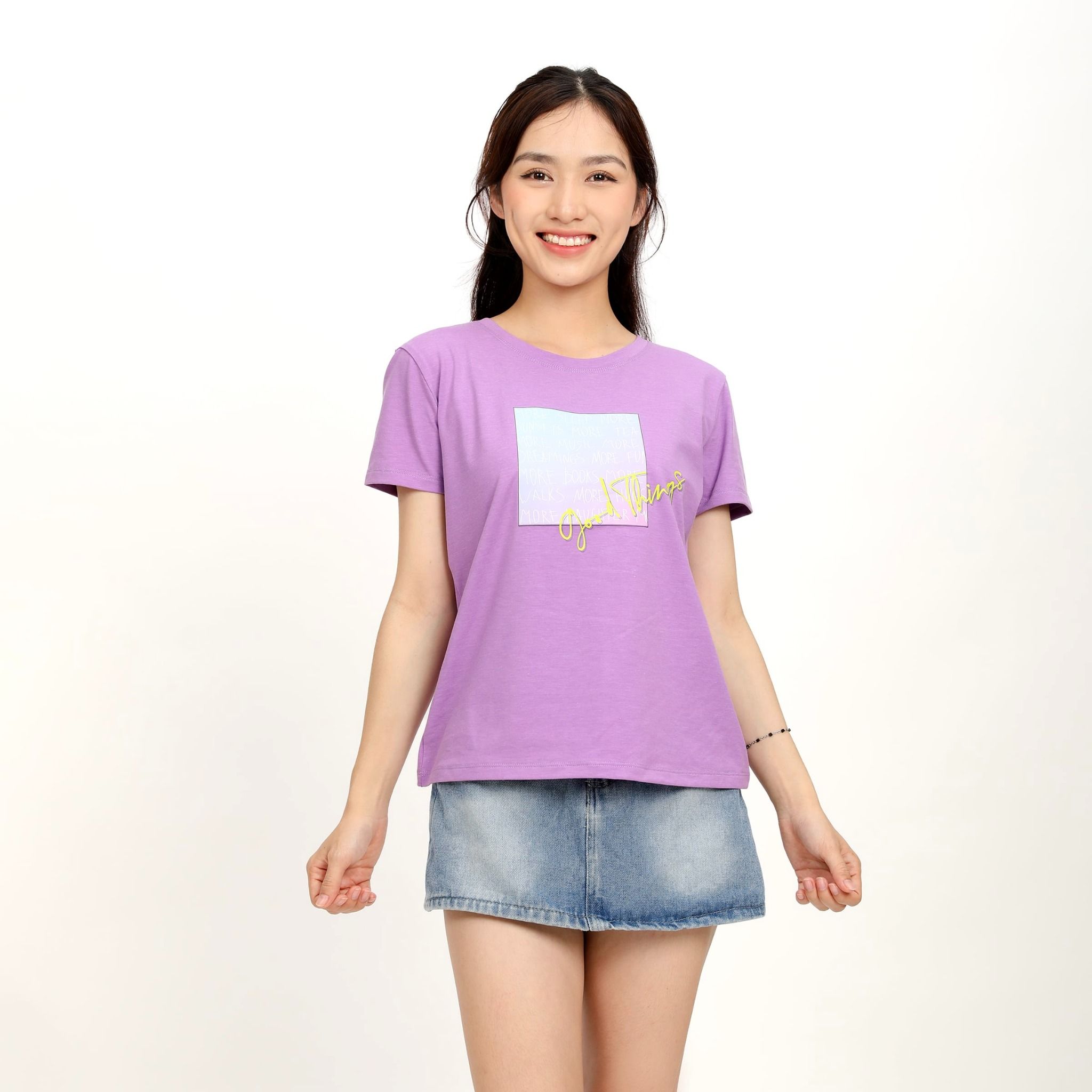 Áo thun nữ form suông chất cotton siêu mát 190p 0873