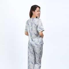 Set đồ bộ nữ kiểu quần dài tay ngắn chất lụa nhung 263p 3350