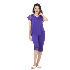 Set đồ bộ nữ kiểu quần lửng tay ngắn chất thun lạnh siêu bền 014p 0245