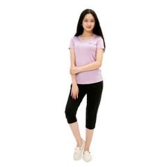 Set đồ bộ nữ kiểu quần lửng nữ thể thao kiểu quần lửng tay ngắn chất melan lưới 344p 4232