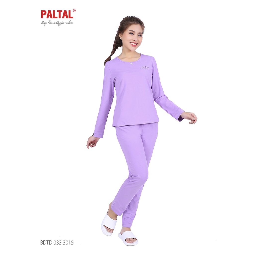 Đồ bộ nữ mặc nhà kiểu quần dài tay dài cotton 033p 3015