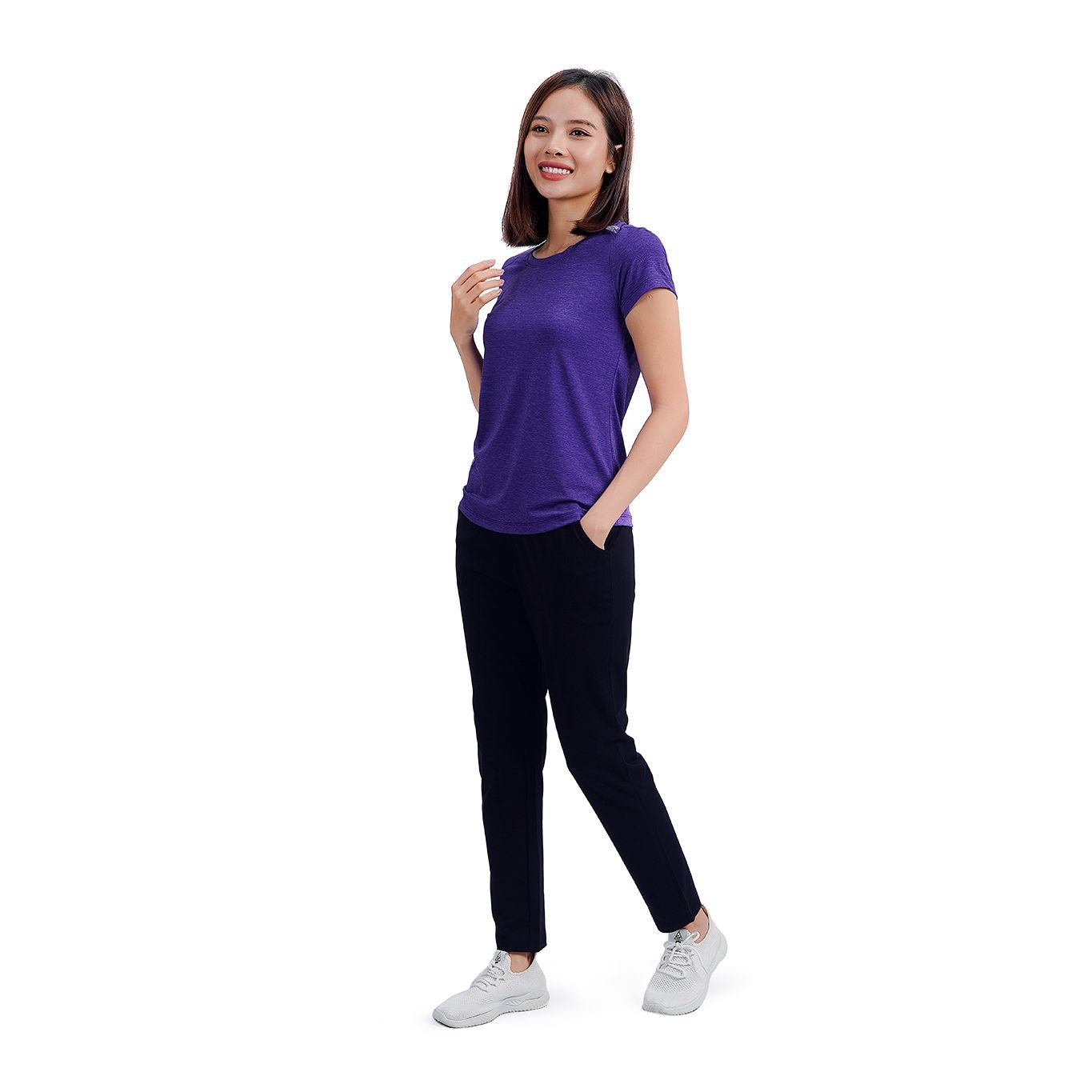 Set đồ bộ nữ kiểu quần dài tay ngắn chất melan lưới 343p 3306