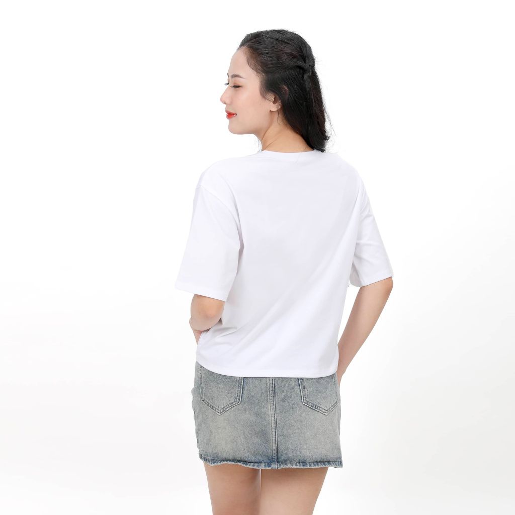 Áo thun nữ form vuông chất liệu Cotton cao cấp 190p 1204