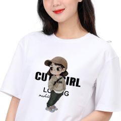 Áo thun nữ form vuông chất liệu Cotton cao cấp 190p 1204