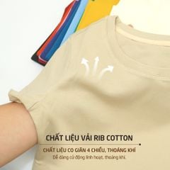 Áo thun nữ croptop tay ngắn Cổ Tròn chất rib chất cotton siêu mát 220p 0265
