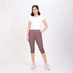 Áo Thun croptop Tay Ngắn Cổ Tròn Rib Cotton 220p 0265