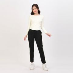 Áo thun nữ tay dài form suông cổ tròn chất rib chất cotton siêu mát 220p 0272