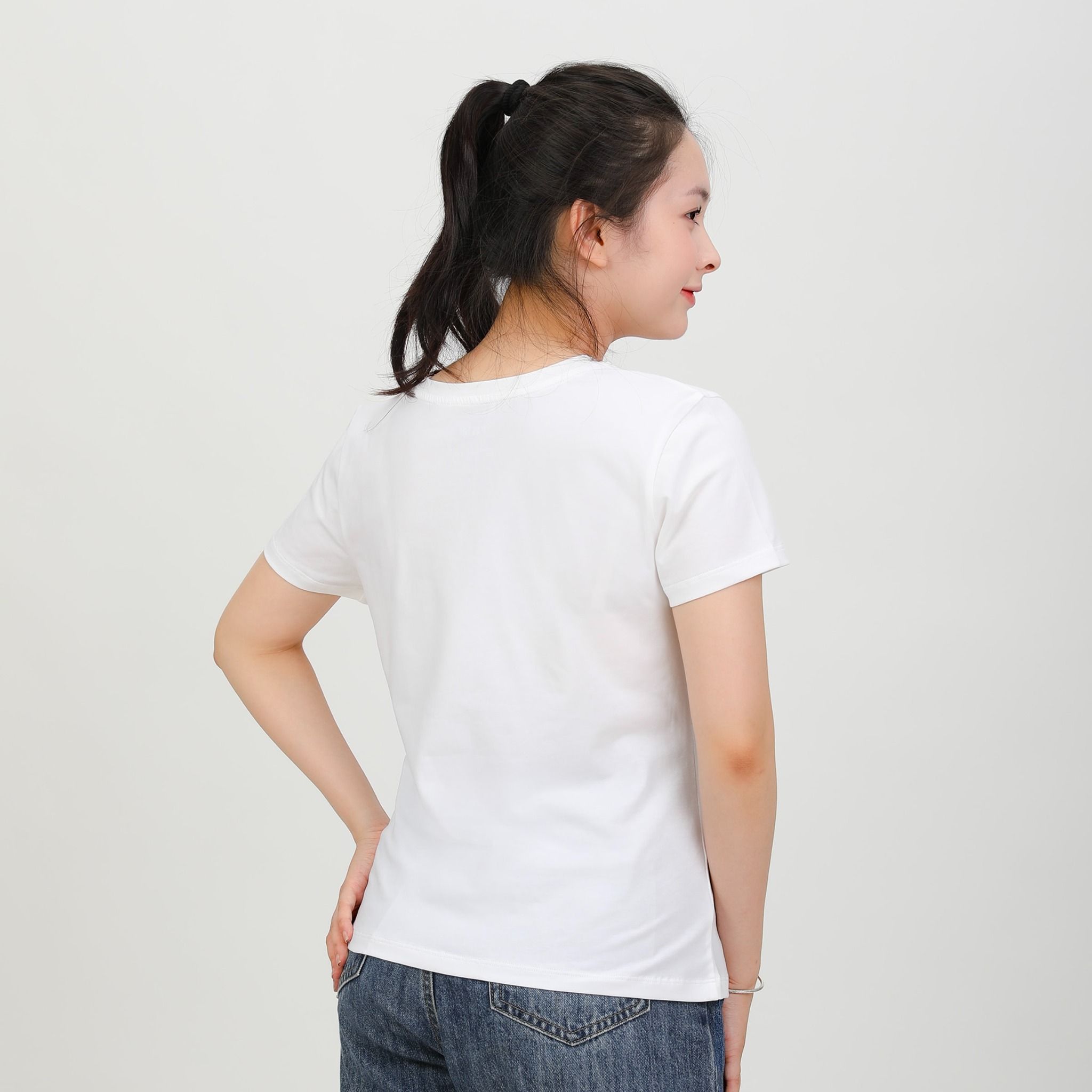 Áo thun nữ tay ngắn Cổ Tròn Form Suông chất cotton siêu mát 020p 0316