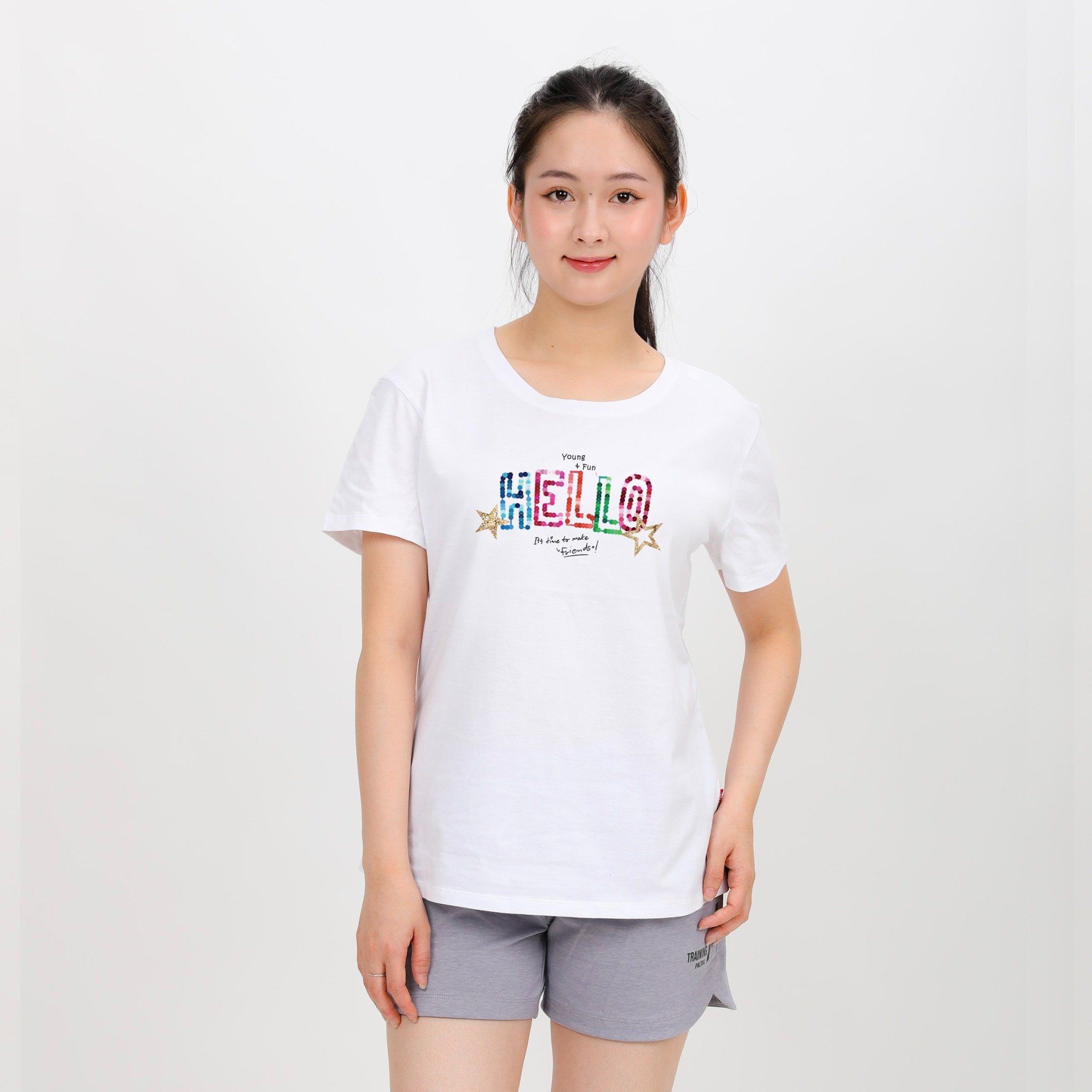 Áo thun nữ tay ngắn form suông chất cotton siêu mát 020p 0842