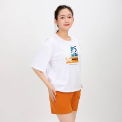 Set đồ bộ nữ kiểu quần đùi tay ngắn chất cotton siêu mát 195p 5207