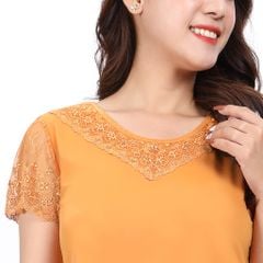 Set đồ bộ nữ kiểu quần dài tay ngắn chất thun lạnh siêu bền 013p 3068