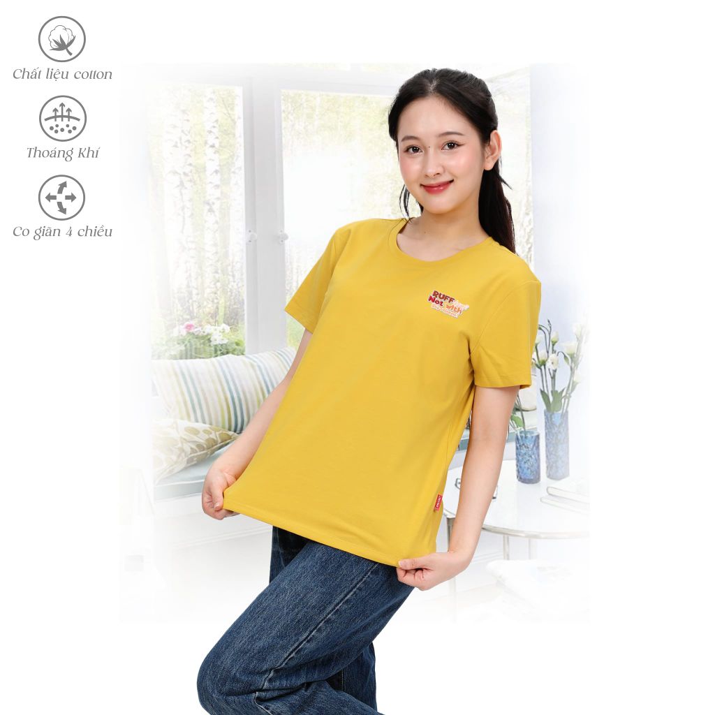 Áo thun nữ form suông chất liệu Cotton cao cấp 020p 1054