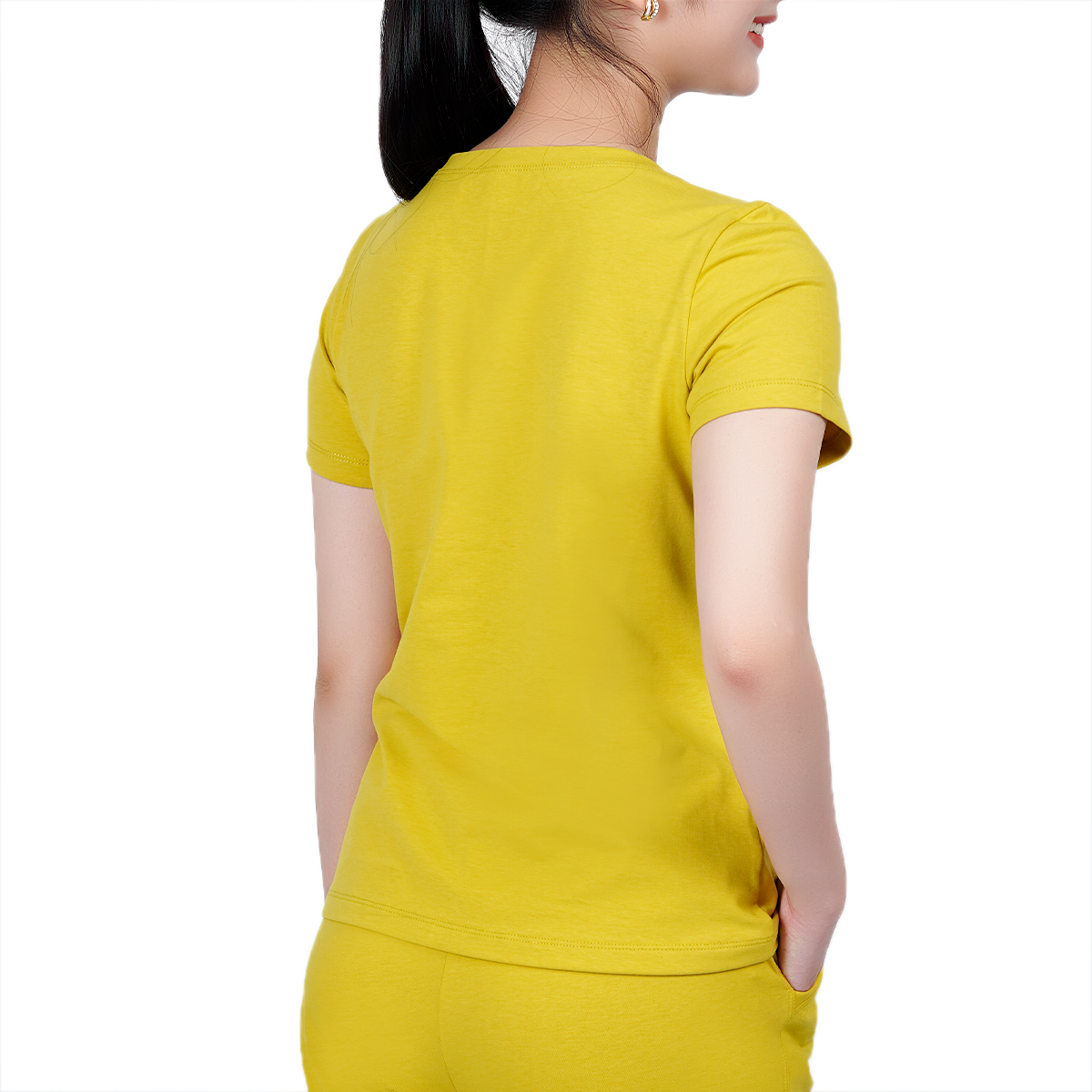 Set đồ bộ nữ kiểu quần lửng tay ngắn cotton cvc mát 194p 4243