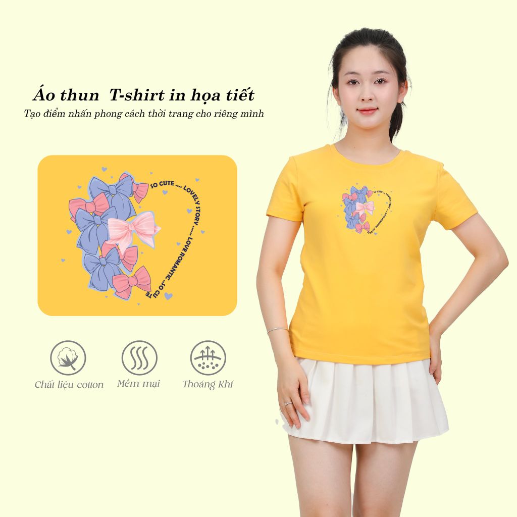 Áo Thun Tay Ngắn Cổ Tròn Form Suông Cotton 020p 0314