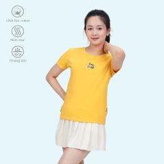 Áo thun nữ tay ngắn cổ tròn form suông chất cotton siêu mát 020p 0339