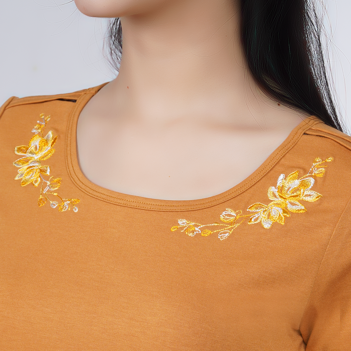Set đồ bộ nữ kiểu quần dài tay ngắn cotton cvc mát 193p 3310