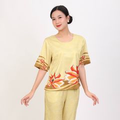 Bộ dài tay ngắn lụa nhung cao cấp 263p 6057