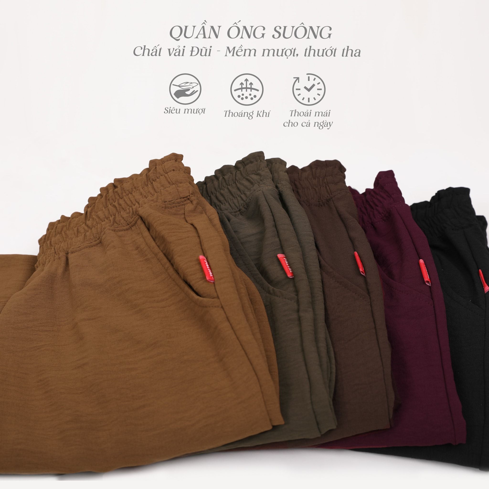 Quần dài Form Suông chất đũi 338p 8515