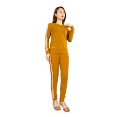 Bộ nữ thể thao kiểu quần dài tay dài chất cotton siêu mát 033p 3240
