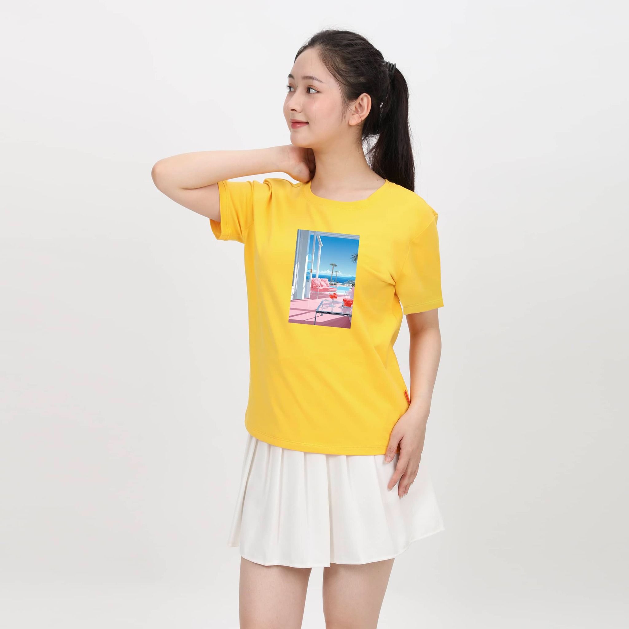 Áo thun nữ tay ngắn chất cotton siêu mát form basic 020p 1801