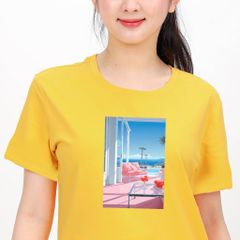 Áo thun nữ tay ngắn chất cotton siêu mát form basic 020p 1801
