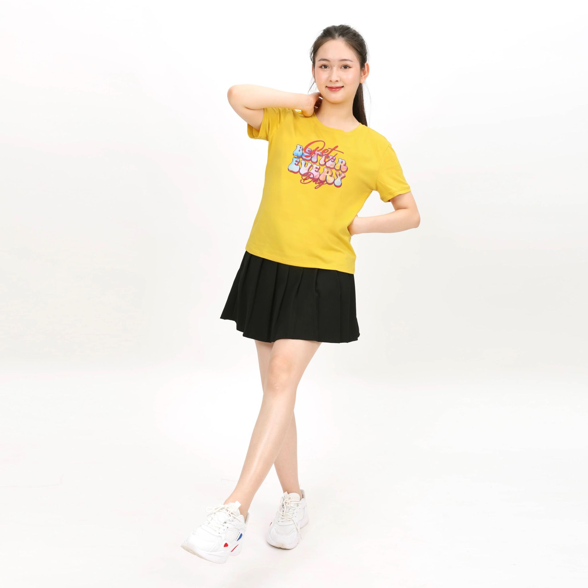 Áo thun nữ tay ngắn form cơ bản chất cotton siêu mát 020p 1972