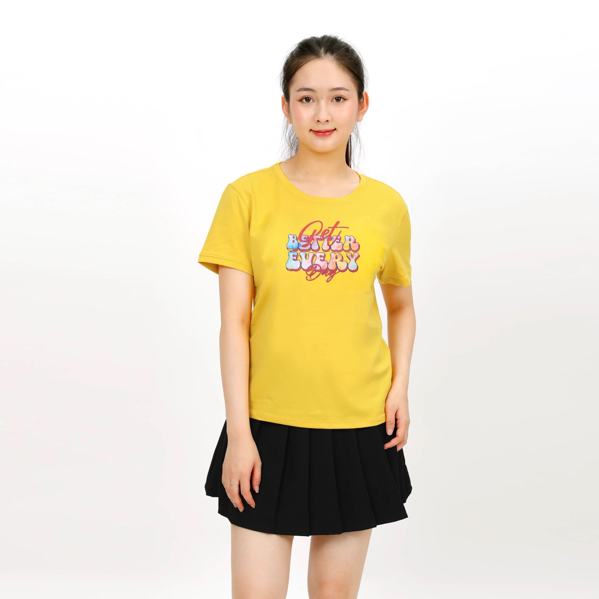 Áo thun nữ tay ngắn form cơ bản chất cotton siêu mát 020p 1972