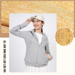 áo khoác nữ chống nắng cao cấp vảy cá cotton melan 141p 1215