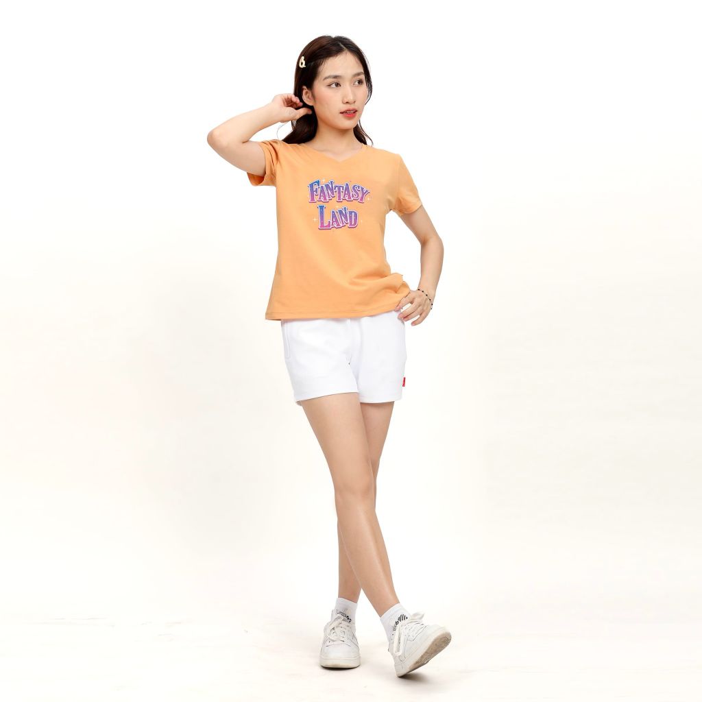 Áo thun nữ form suông chất liệu Cotton melan cao cấp 190p 0412