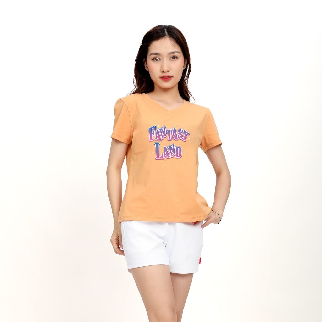 Áo thun nữ form suông chất liệu Cotton melan cao cấp 190p 0412