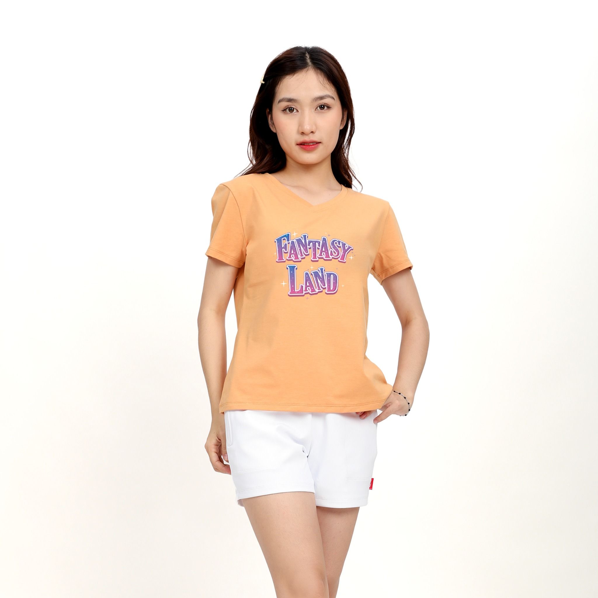 Áo thun nữ form suông chất cotton melan mát 190p 0412