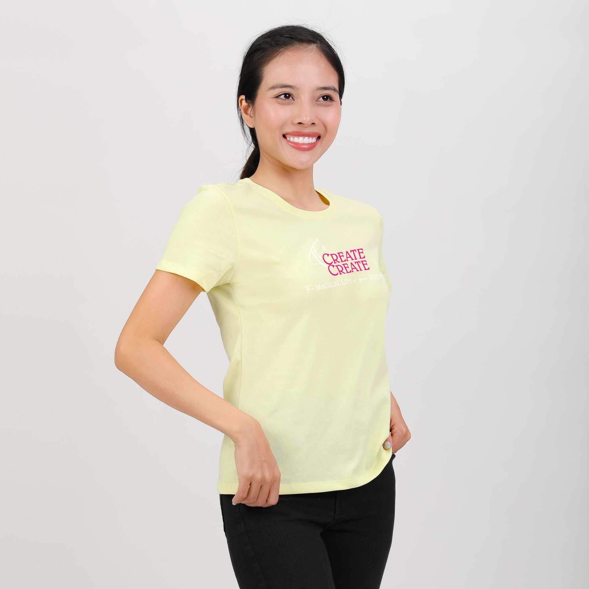 Áo thun nữ tay ngắn Form Suông chất cotton siêu mát 020p 0309